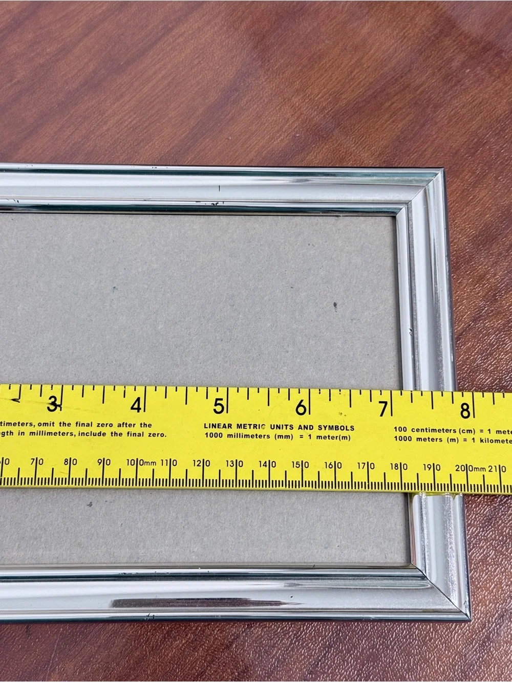 Vintage Chrome 5x7, Brass & Chrome 3x4.5 Photo Frames